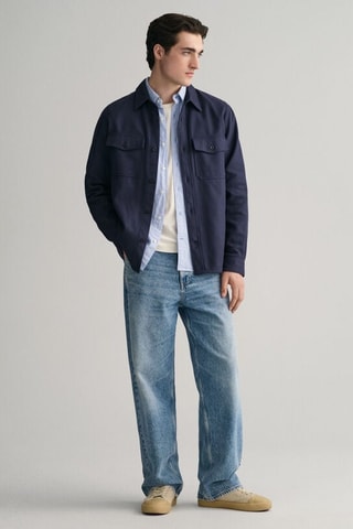 Sobrecamisa - Azul-marinho