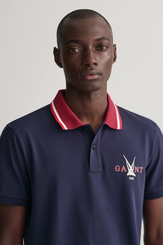 Polo regular - Azul-marinho