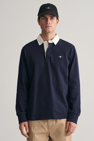 Polo regular - Azul-marinho