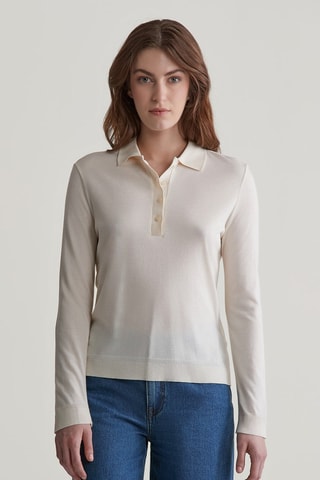 Polo regular - Creme