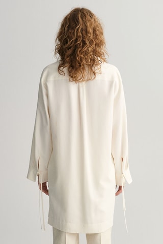 Túnica relaxed em seda - Cru