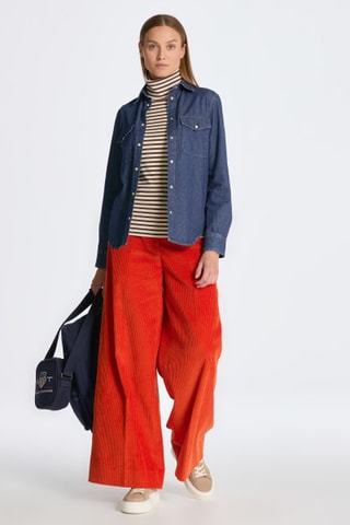 Sous-pull slim - Blanc cassé et marron