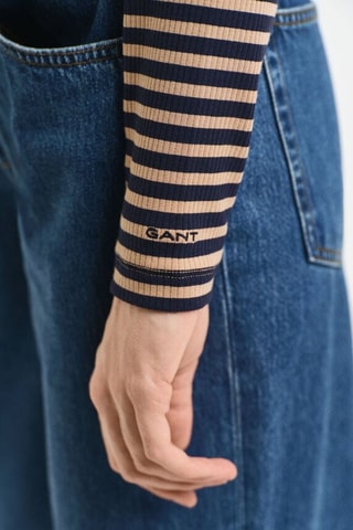 Camisola interior slim - Bege e azul