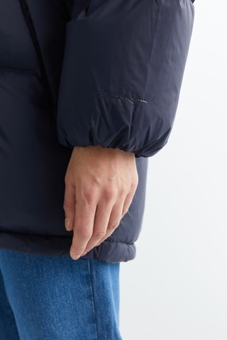 Blusão com capuz - Azul-marinho