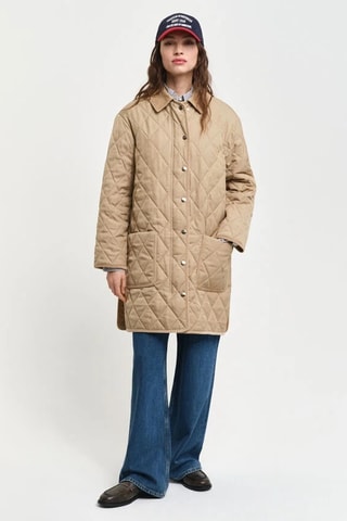 Doudoune longue - Beige