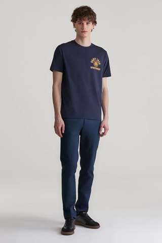 T-shirt - Azul-noite e amarelo