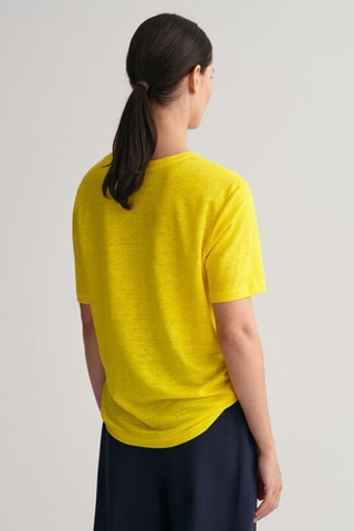 Tee-shirt em linho - Amarelo