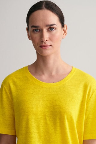 Tee-shirt em linho - Amarelo