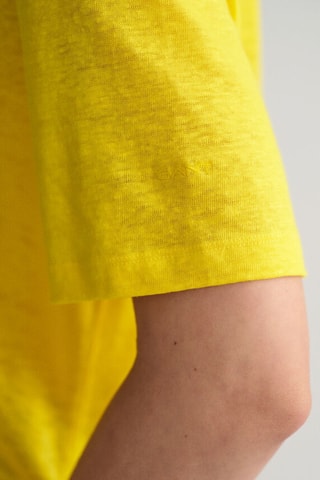 Tee-shirt em linho - Amarelo