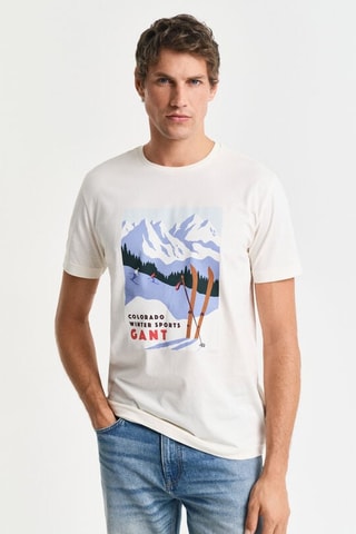 T-shirt regular - Creme