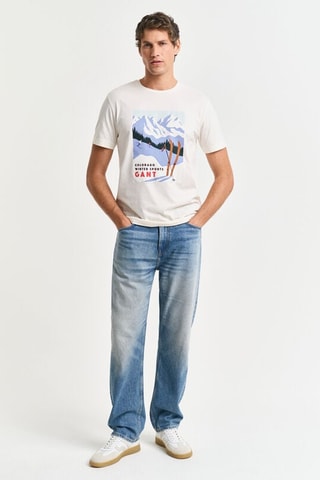 T-shirt regular - Creme