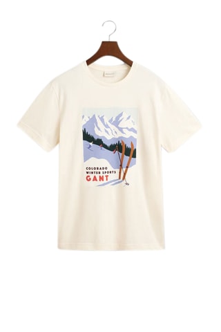 T-shirt regular - Creme