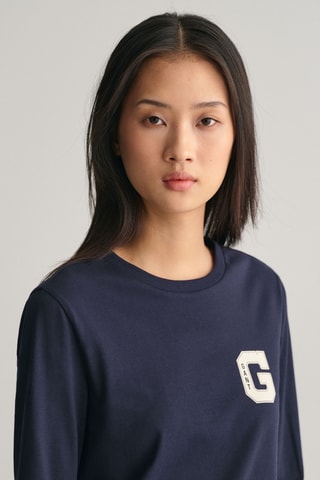 T-shirt regular - Azul-marinho