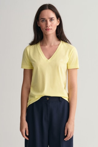 T-shirt relaxed - Amarelo-pálido