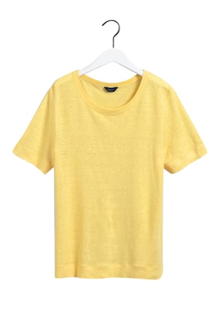 T-shirt em linho - Amarelo