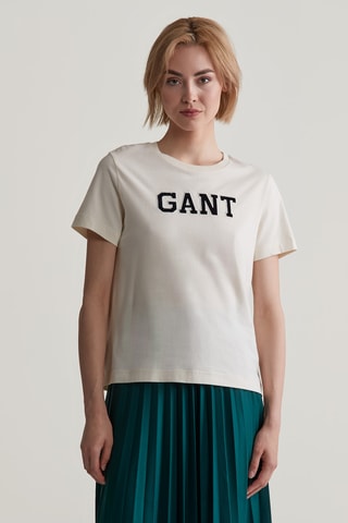 T-shirt en coton biologique - Beige