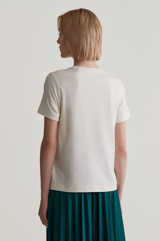 T-shirt en coton biologique - Beige