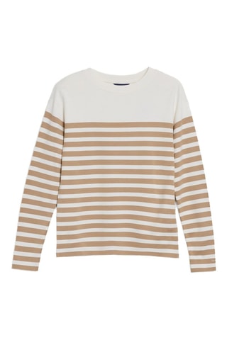 T-shirt relaxed - Bege