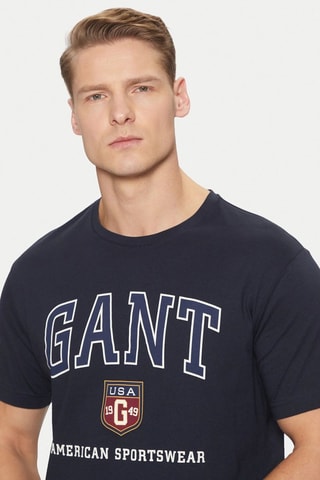 T-shirt regular - Azul-marinho