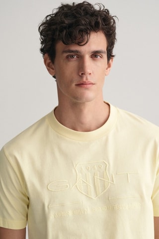 T-shirt regular - Amarelo-pálido