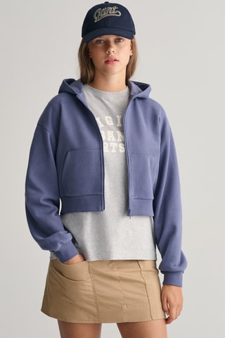 Sweat relaxed com capuz - Azul