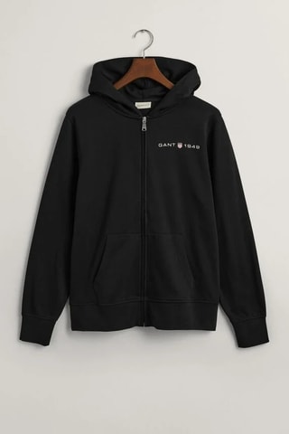 Sweat com capuz - Preto e branco