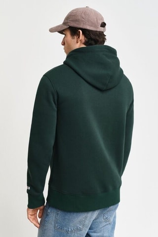 Sweat com capuz - Verde-esmeralda