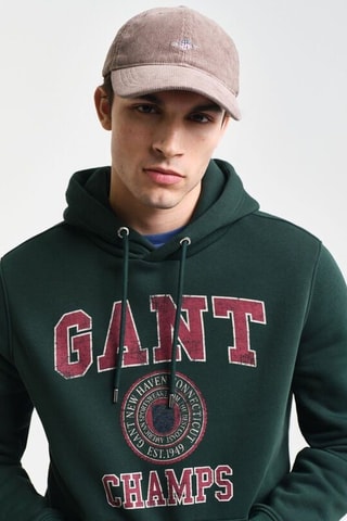 Sweat com capuz - Verde-esmeralda