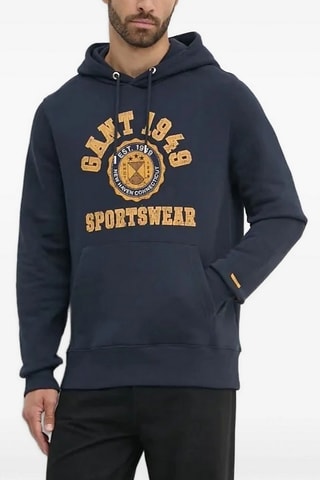 Sweat com capuz - Azul-marinho