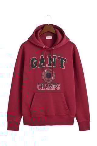 Sweat com capuz - Vermelho