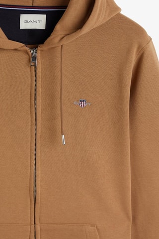 Sweat com capuz regular - Caqui