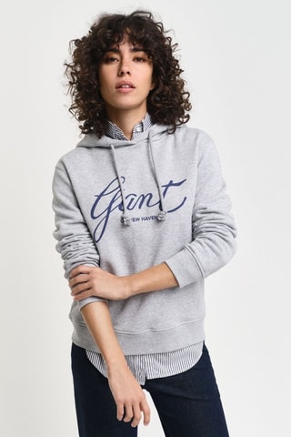 Sweat com capuz - Cinzento mesclado