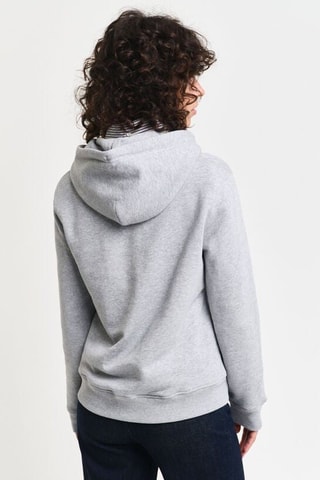 Sweat com capuz - Cinzento mesclado