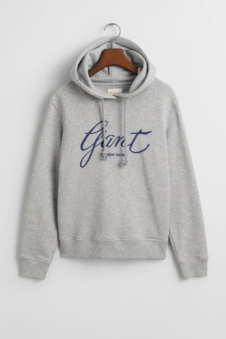 Sweat com capuz - Cinzento mesclado