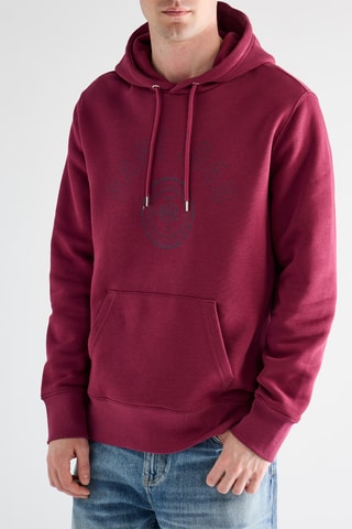Sweat com capuz - Bordô