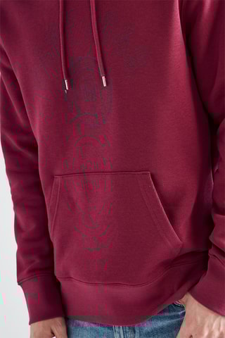 Sweat com capuz - Bordô