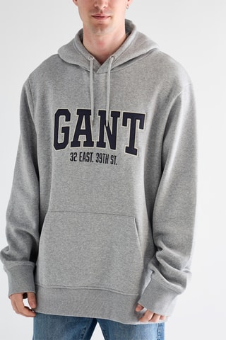 Sweat com capuz - Cinzento