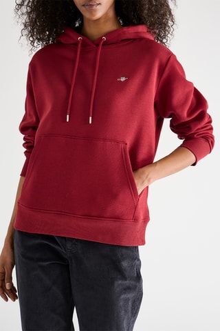 Sweat com capuz - Bordô