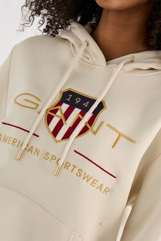 Sweat com capuz - Bege