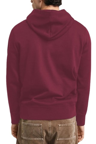 Sweat com capuz regular - Bordô