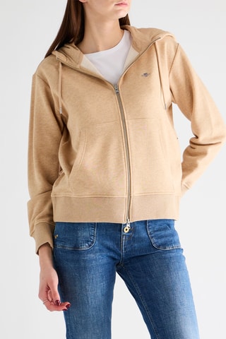 Sweat com capuz - Bege