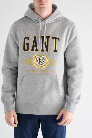 Sweat com capuz - Cinzento