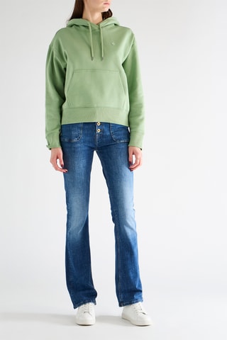 Sweat com capuz - Verde-claro