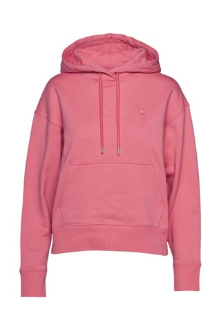 Sweat relaxed em algodão biológico com capuz - Rosa