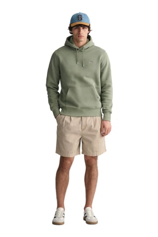 Sweat regular com capuz - Verde sálvia