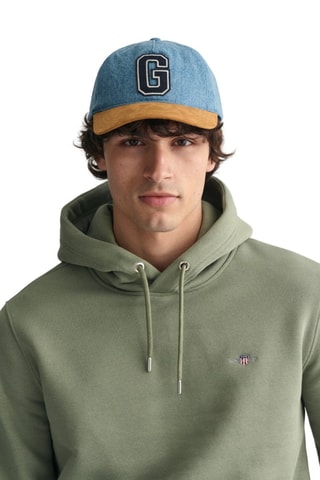 Sweat regular com capuz - Verde sálvia