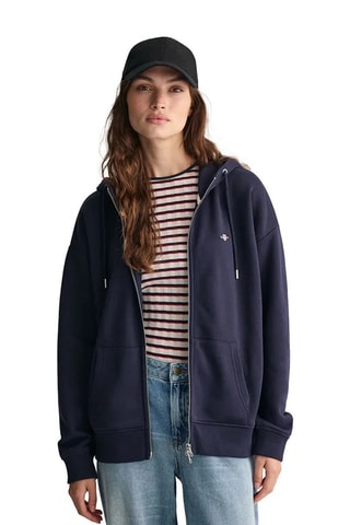 Sweat com capuz - Azul-noite