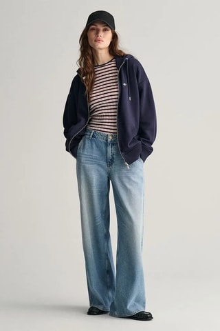 Sweat com capuz - Azul-noite