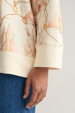 Sweat com capuz - Cru e salmão