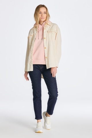 Sweat oversize com capuz - Rosa-pálido